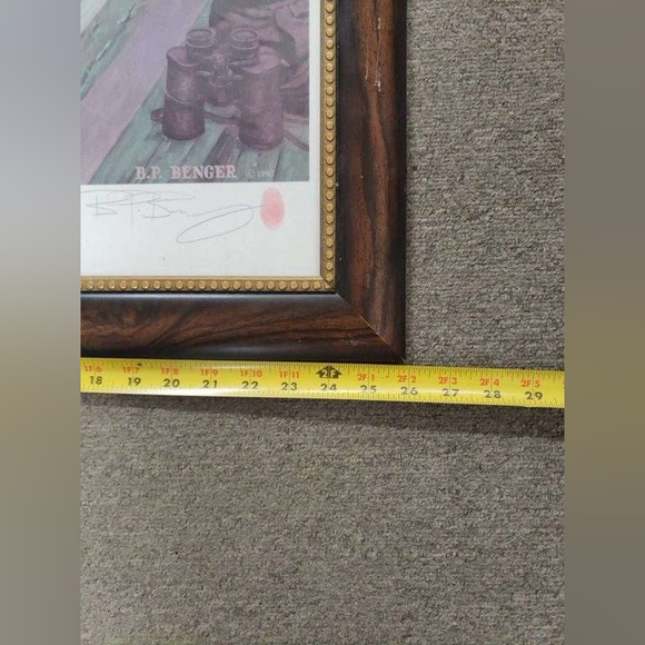 🔥FIRST GAME LIMITED EDITION 129/500 PRINT BY BRENT BENGER SIGNED & FRAMED🔥+COA - Picture 10 of 11